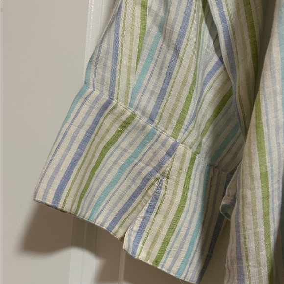 Lafayette 148 New York Multicolor Striped Shirt - Picture 10 of 14